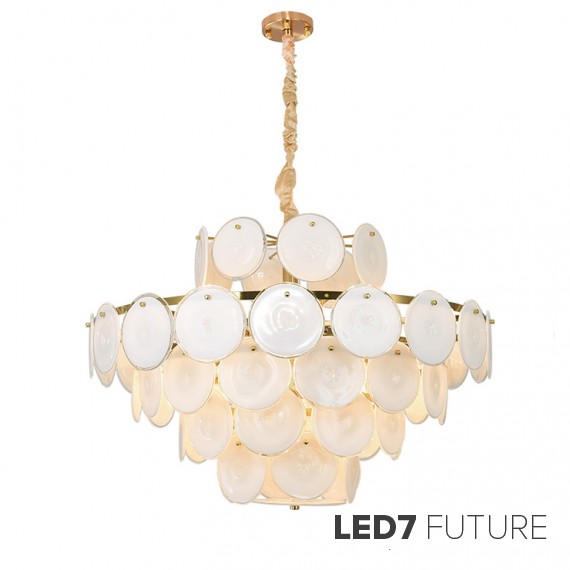 Ritz - Pearl Disk Chandelier